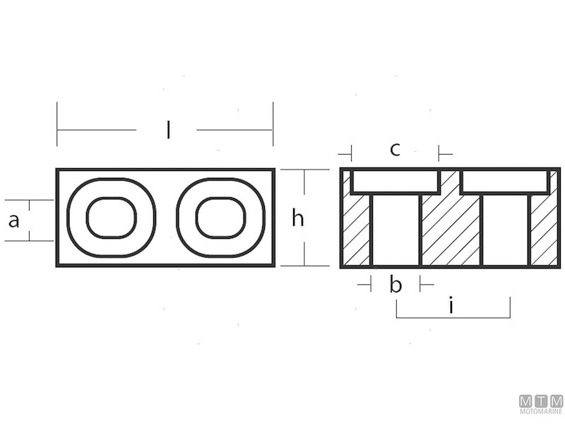 Anodo Cubo per Suzuki 90-225 HP