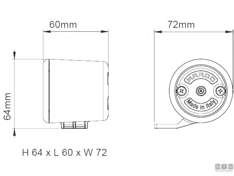 ALLARME UNIVERSALE 12/24V 