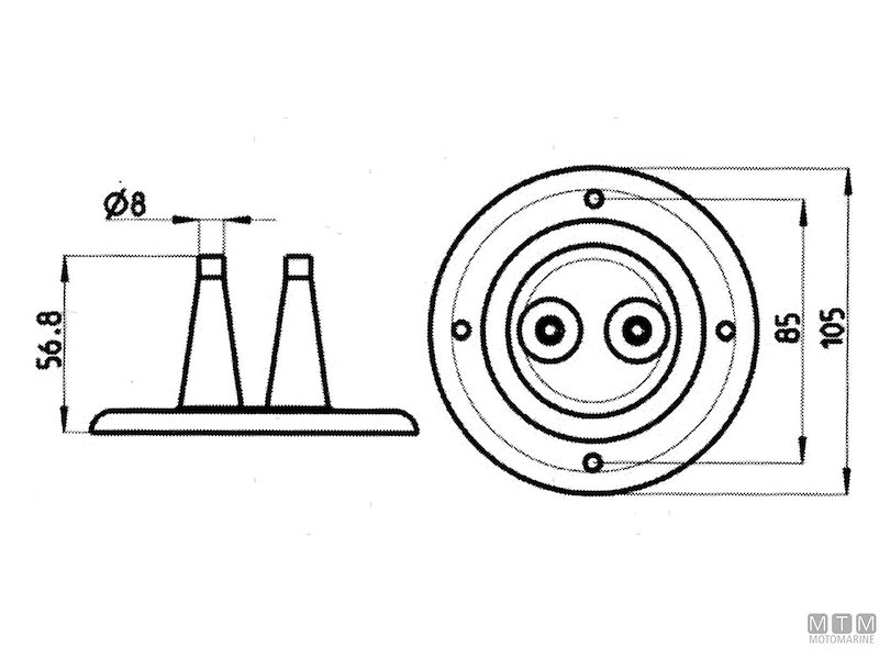 Cuffia Passa Paratia M2