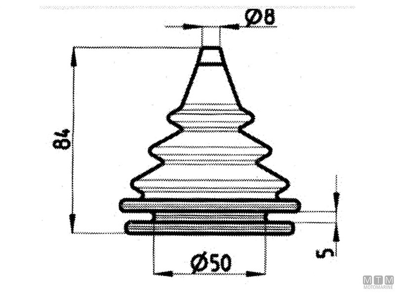 Cuffia Passa Paratia Wedge M