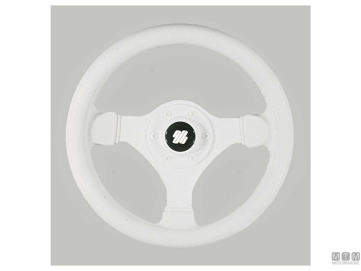 Volante Riviera Bianco 350 Mm - Allpa 062101 - Accessorio Classico Per Auto D'Epoca E Barche