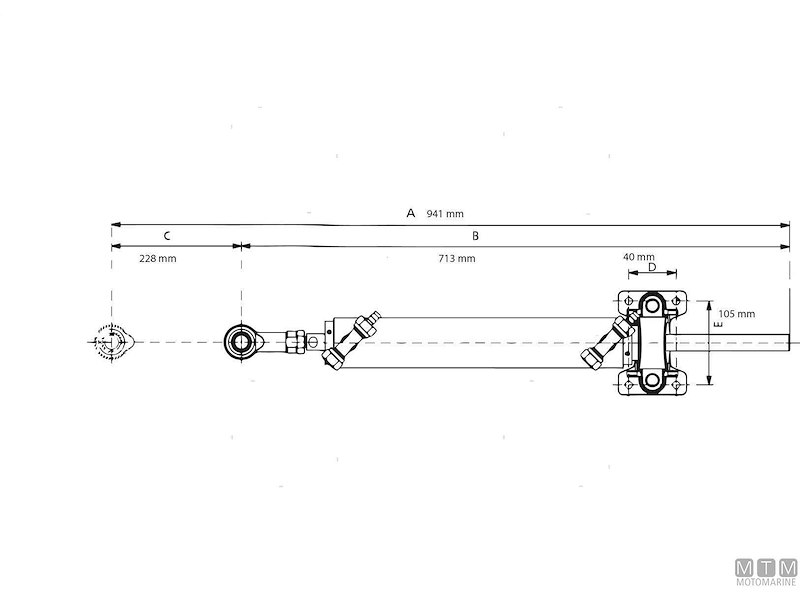 Timoneria Idraulica Ultraflex UC215 