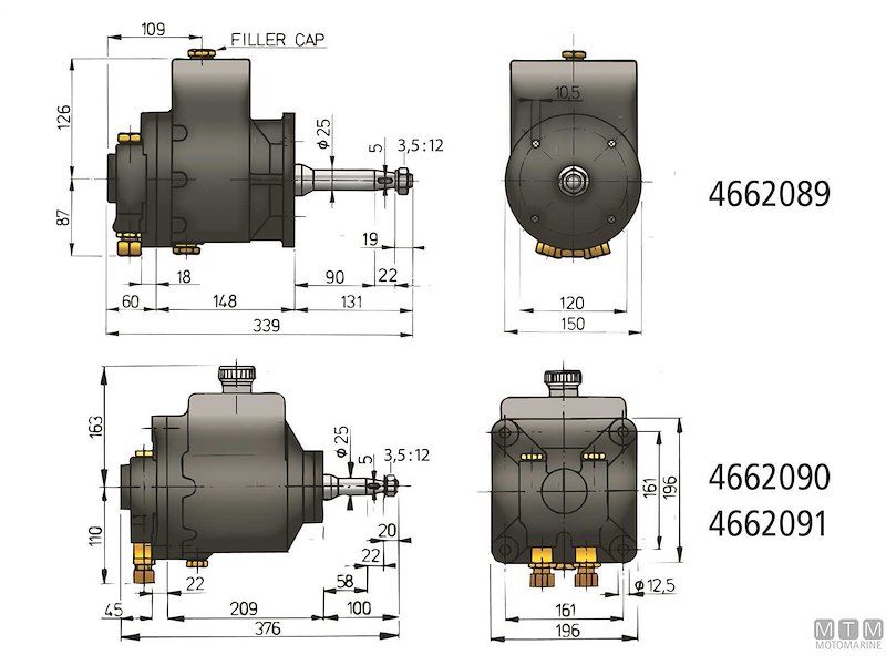 Timonerie Idrauliche Professionali Vetus