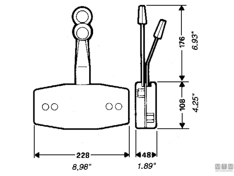 Comando B47 / B49 a Due Leve
