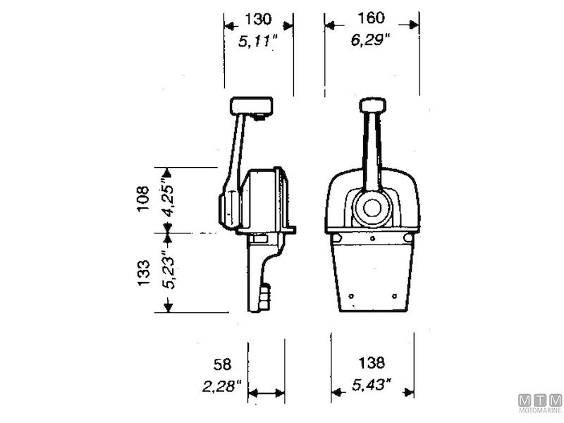 Comando Monoleva Top Mount