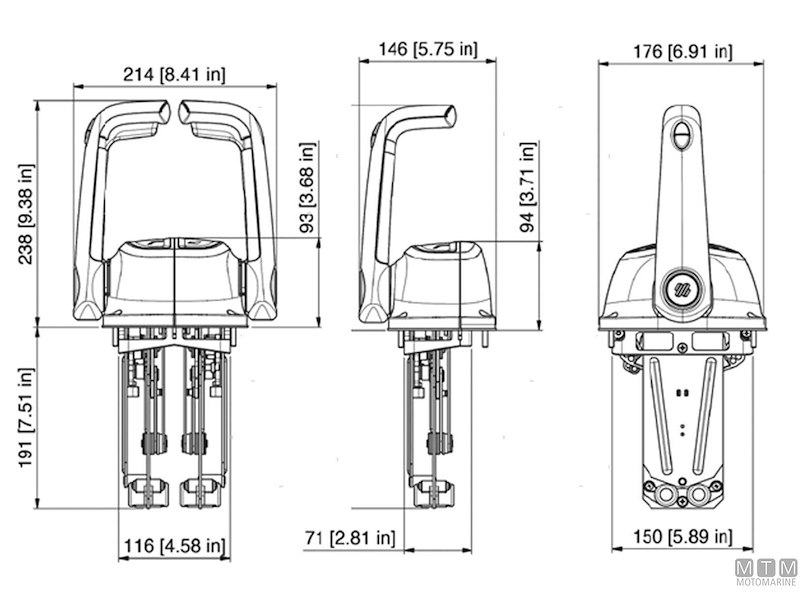 Comando Top Mount B501 Chrome