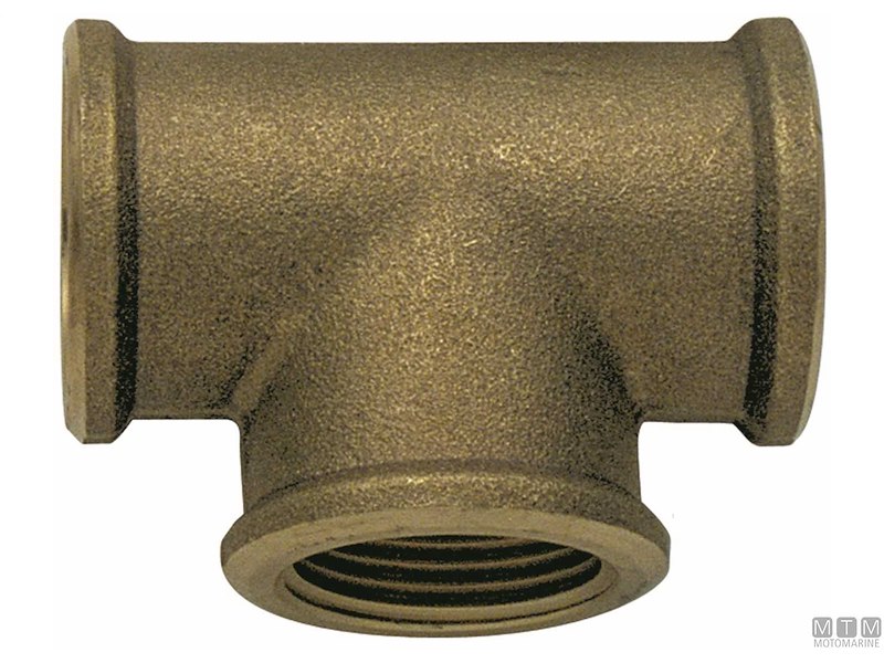 Raccordo T in Ottone