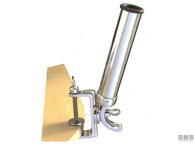 Supporto Portacanne Cromato con Morsetto