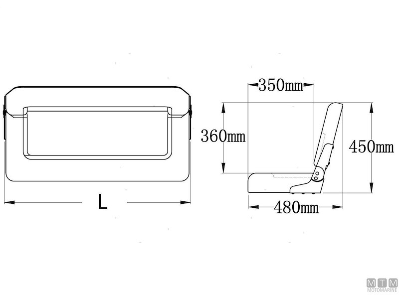 Sedile Pieghevole per Panche