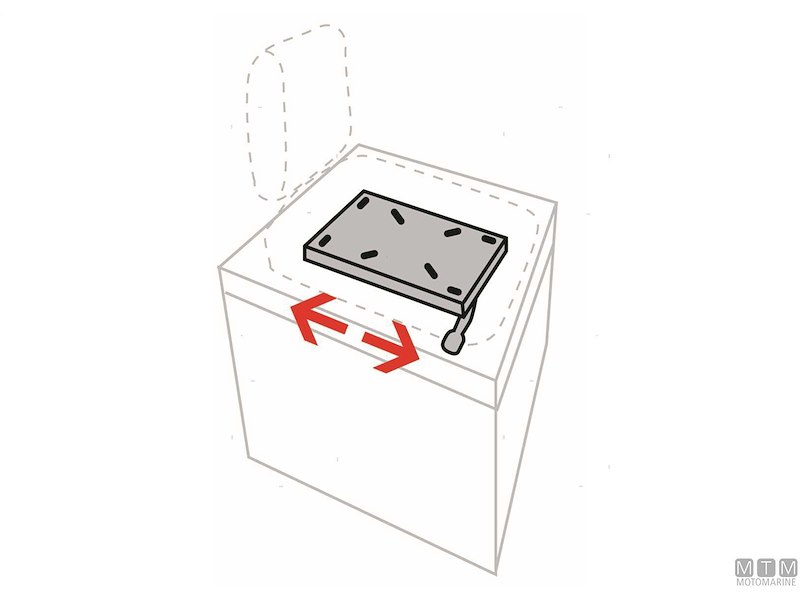 BASE SEDILE FISSA CON SLITTA H70MM 