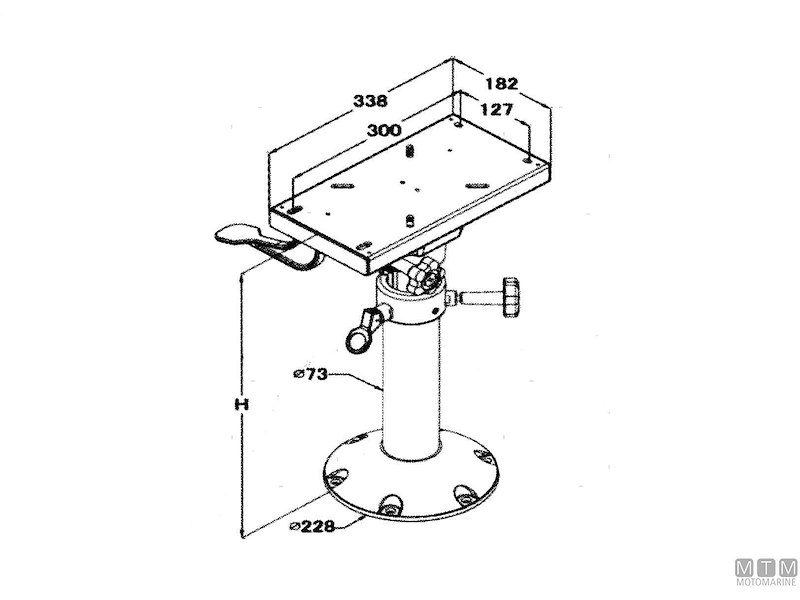 SUPPORTO SEDILE MASTER H435/635MM 