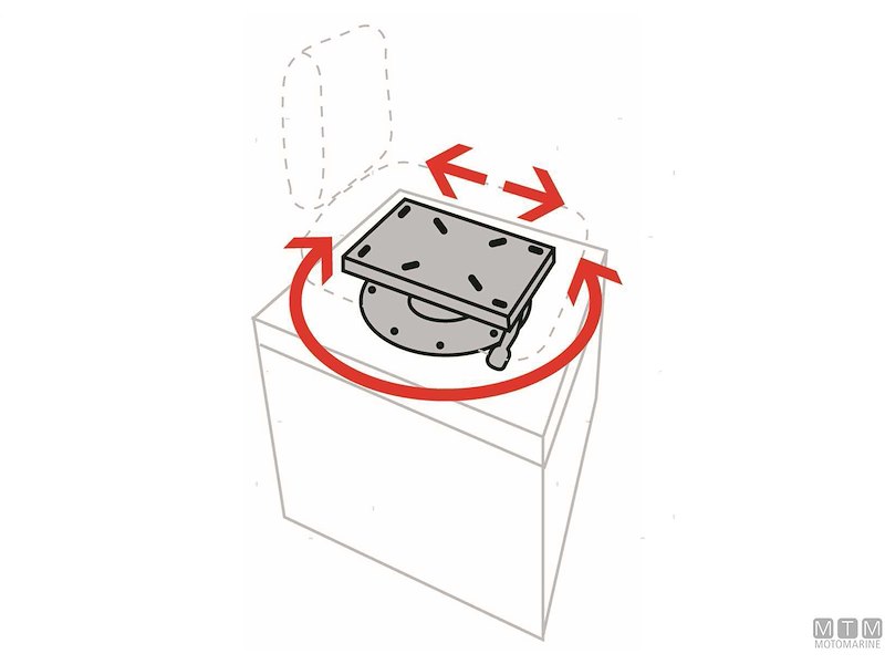 SUPPORTO SEDILE GIR.H153MM 