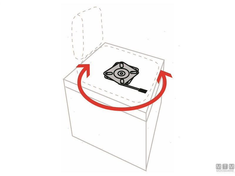 SUPPORTO SEDILE GIR. INOX 