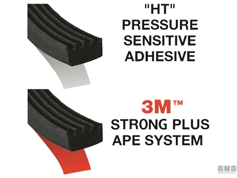 Guarnizione Trim-Lok Ribbed Rubber Seal Black