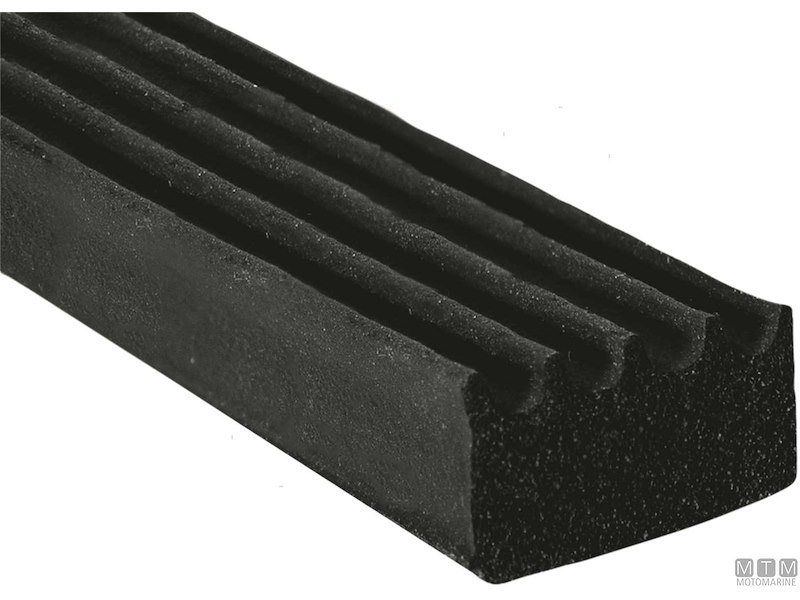 Guarnizione Trim-Lok Ribbed Rubber Seal Black