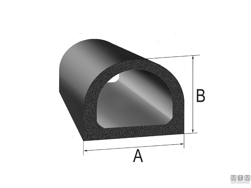 Guarnizione Trim-Lok DD Rubber Seal Black