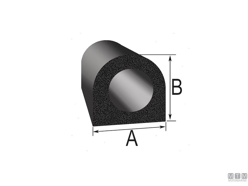 Guarnizione Trim-Lok DO Rubber Seal Black