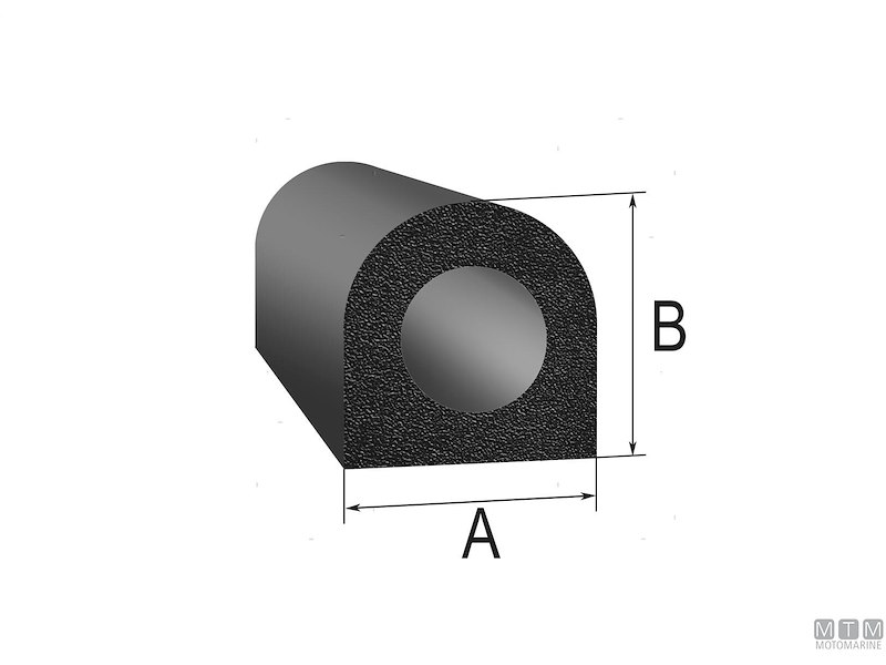 Guarnizione Trim-Lok DO Rubber Seal Black