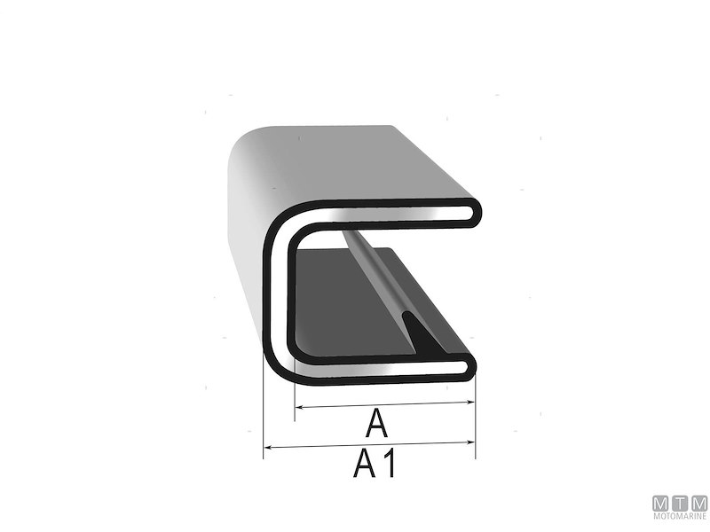 Profilo Trim-Lok Edge Trim White