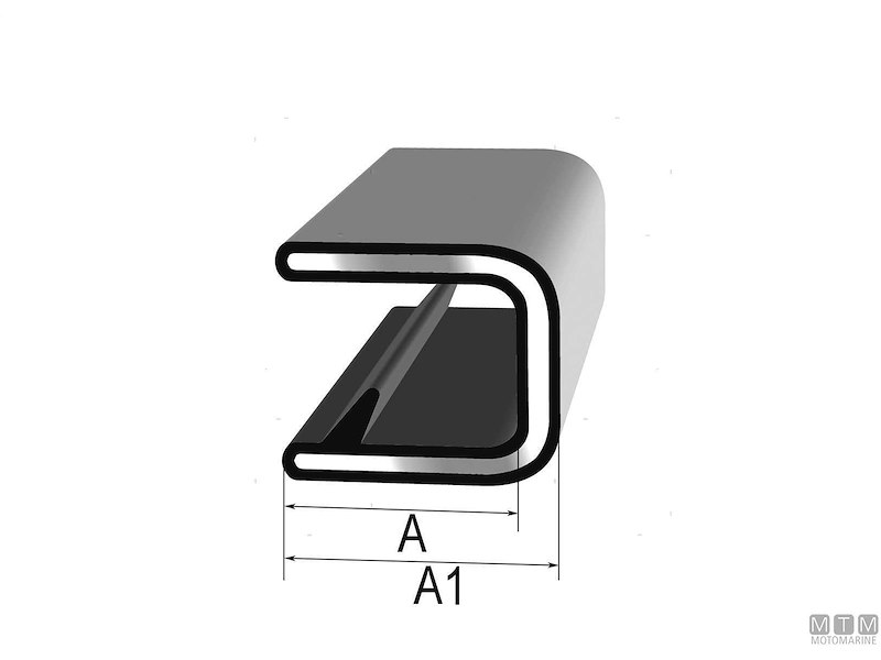 Profilo Trim-Lok Edge Trim White