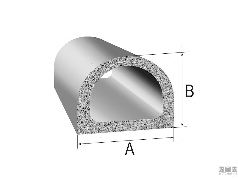 Guarnizione Trim-Lok DD Rubber Seal White