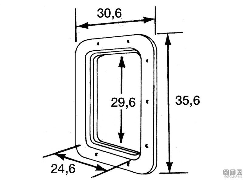 Portelli Ispezione a Paratia in ABS 