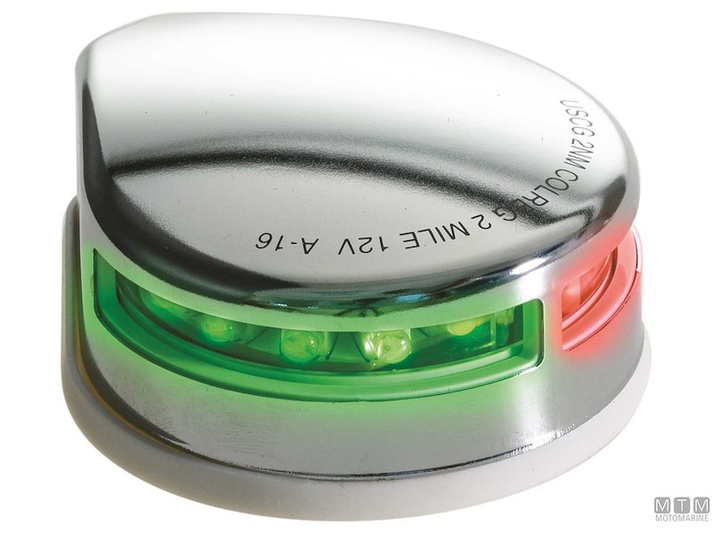 FANALE BOW INOX ROSSO/VERDE 