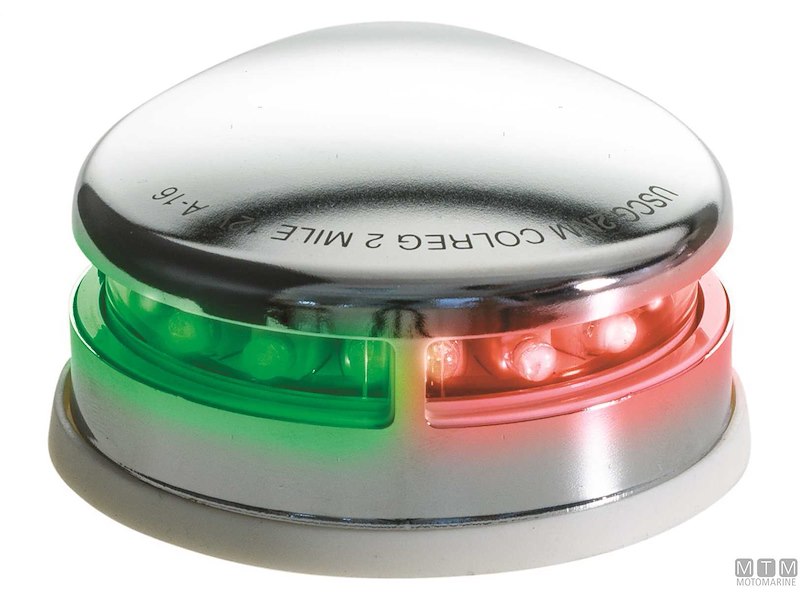 FANALE BOW INOX ROSSO/VERDE 