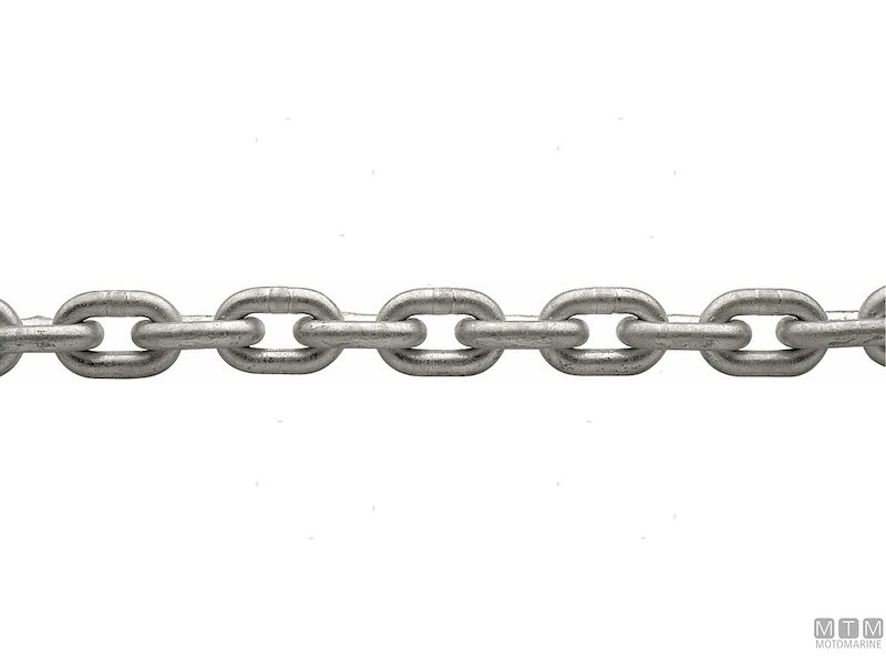 Catena Calibrata DIN766 Grado G40 in Acciaio Zincato