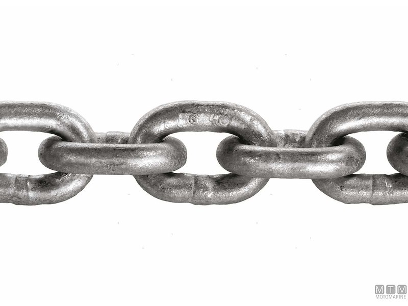 Catena Calibrata DIN766 Grado G40 in Acciaio Zincato