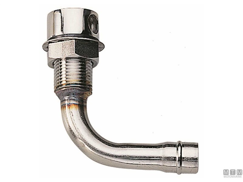 SFIATO CURVO 90° D16MM INOX 