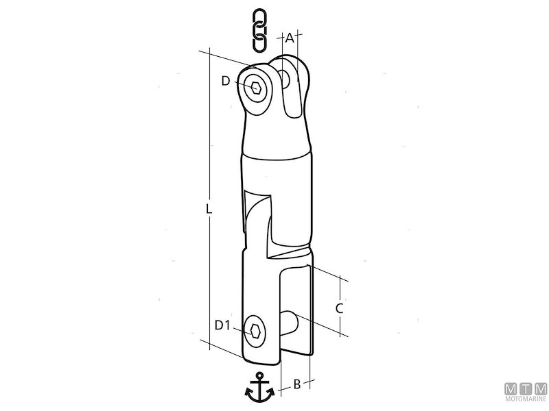 Giunto Ancora Girevole con Snodo