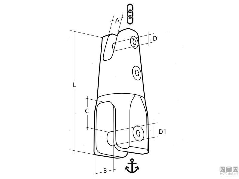 Giunto Ancora Girevole SiderMarine G70