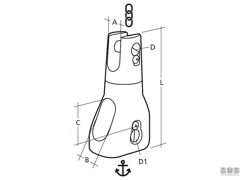 Giunto Ancora Girevole Douglas HD