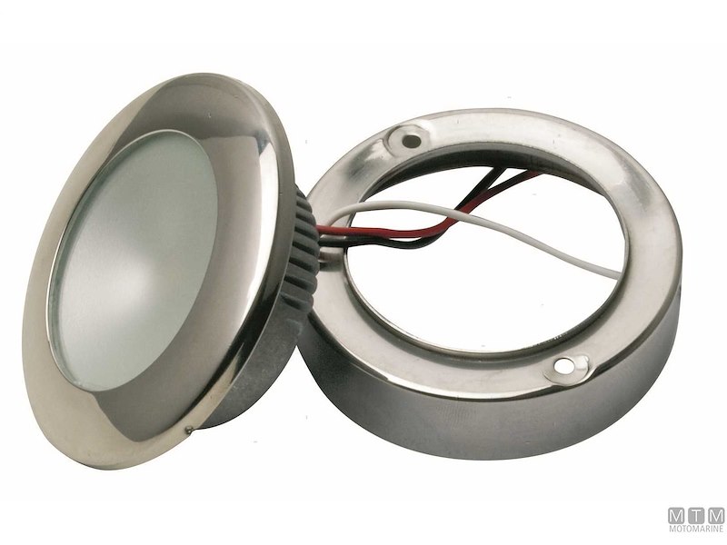 SPOT LED 12/24V DUAL MODE INOX 