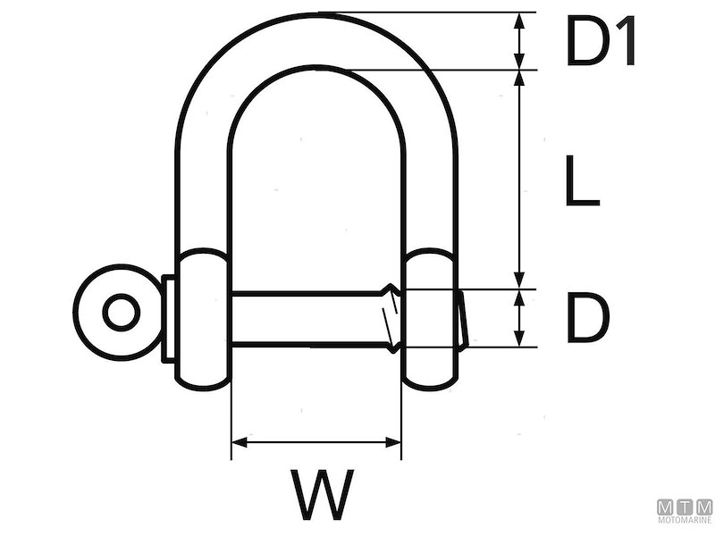 Grillo Dritto H.Duty Perno Giallo