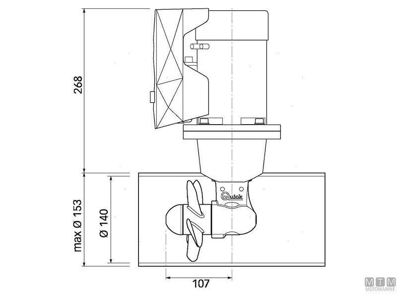 Bow Propeller Quick BTQ140
