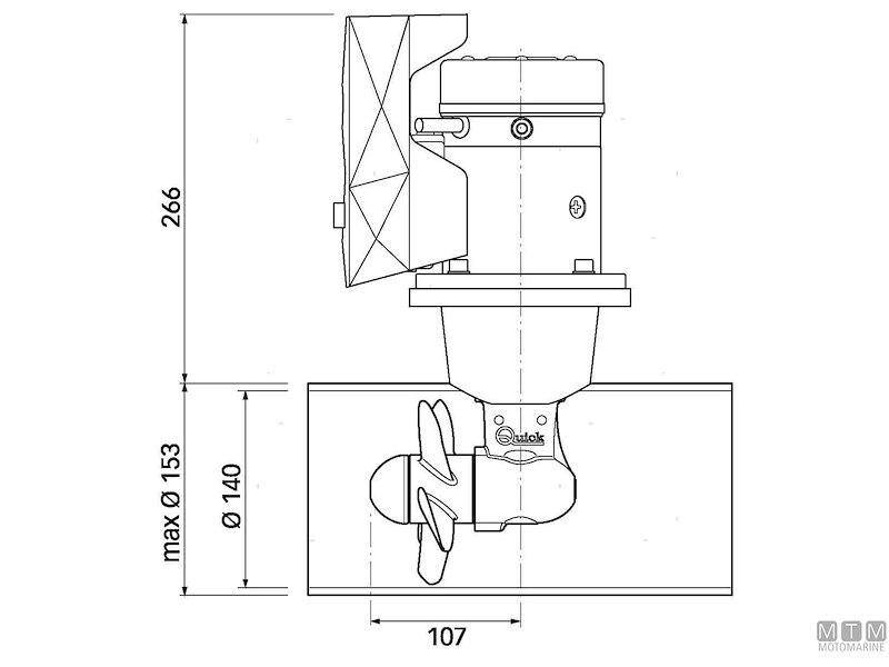 Bow Propeller Quick BTQ140