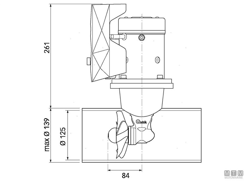 BOW PROPELLER QUICK BTQ125-30 12V 
