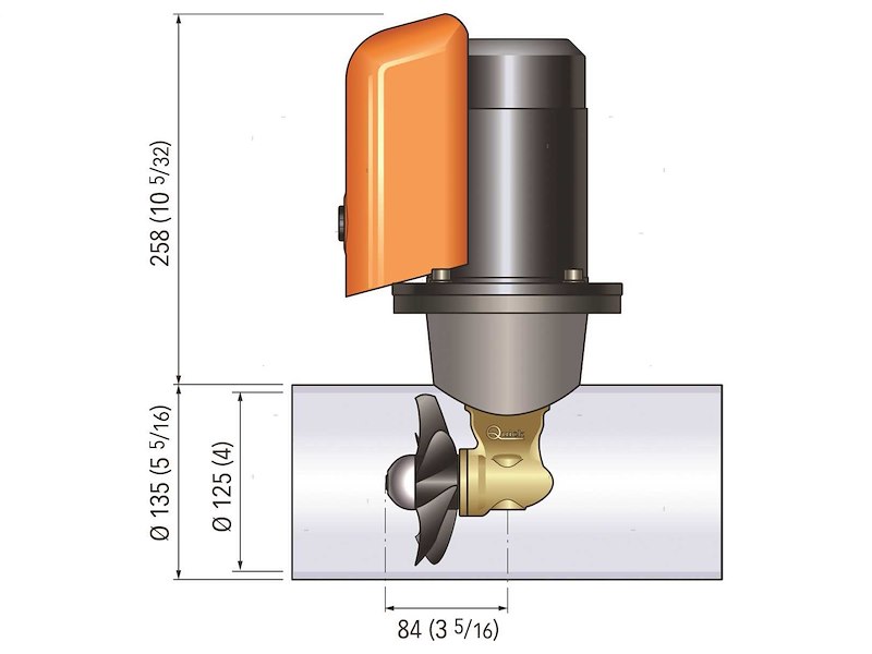 BOW PROPELLER QUICK BTQ125-30 12V 