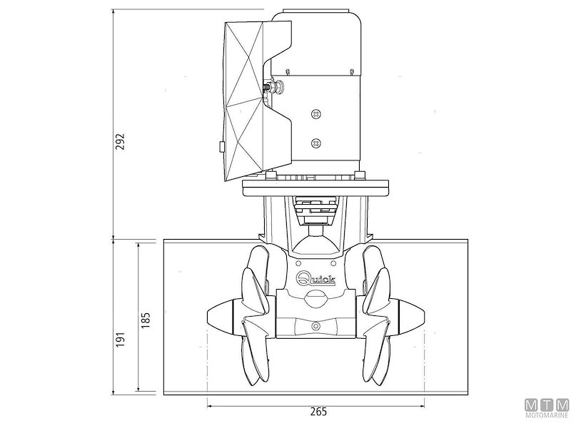 Bow Propeller Quick BTQ185 Double