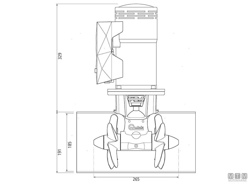 Bow Propeller Quick BTQ185 Double