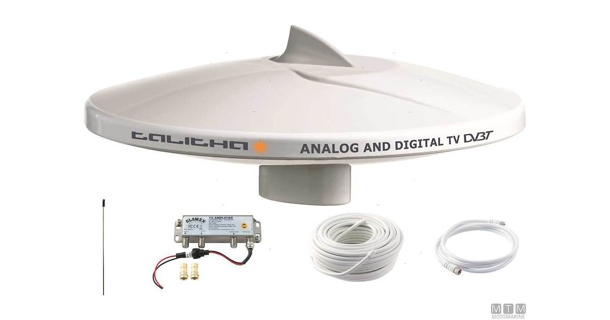 BASE ANTENNA GLOMEX V9124 INOX Antenne Tv Radio Sat Wi Fi Glomex