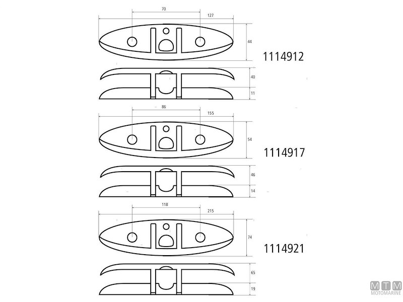 Bitta Abbattibile Screw Mount Inox