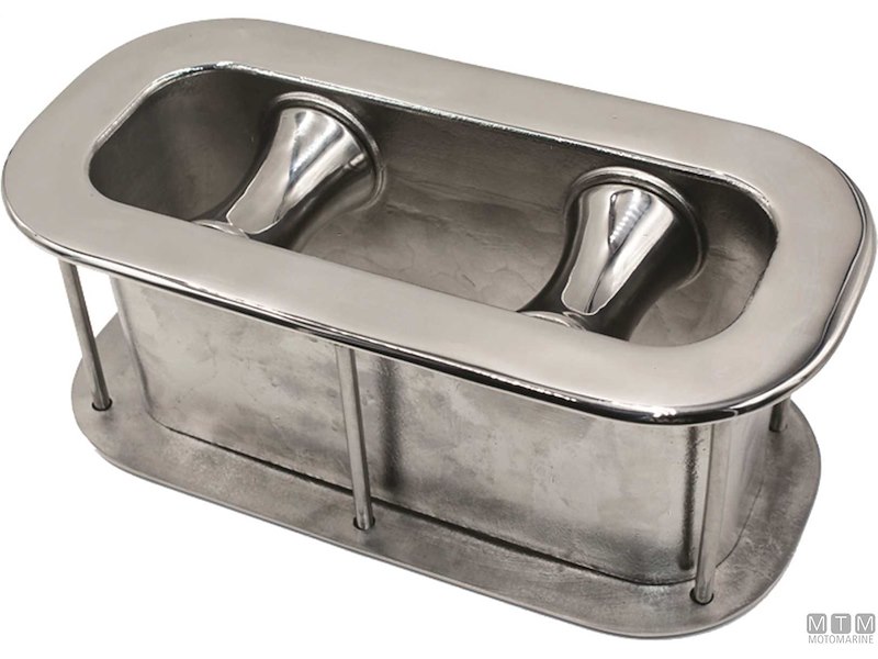 PASSACAVI CUBIA A RULLI 340X160MM INOX 