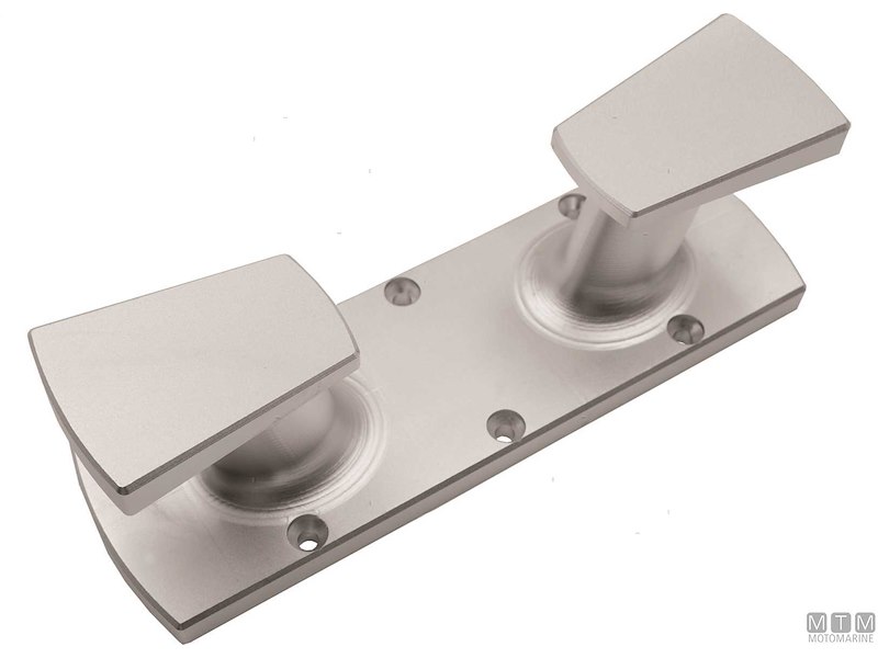 Bitta Due Fusti Edge in Alluminio