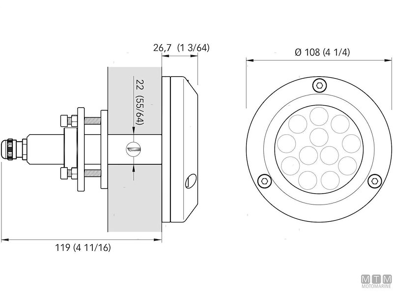 Faro Subacqueo LED Quick Challenger