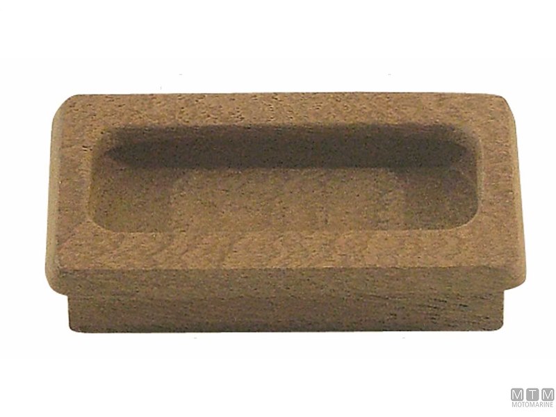 MANIGLIA 65X40MM TEAK 