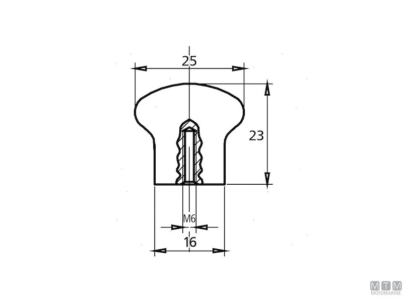 POMOLO D25MM OCR**ND** 
