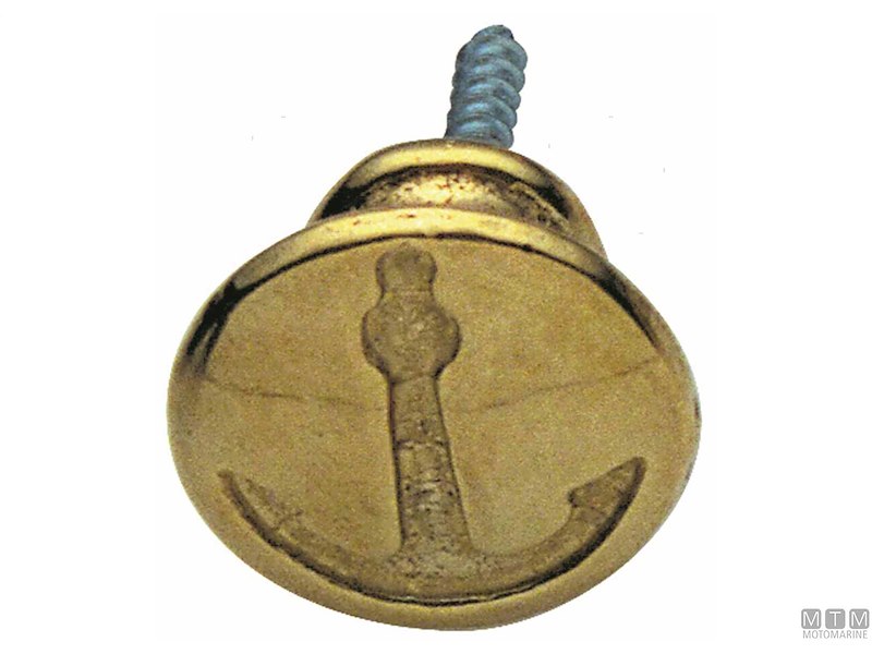 Pomolo Anchor in Ottone 